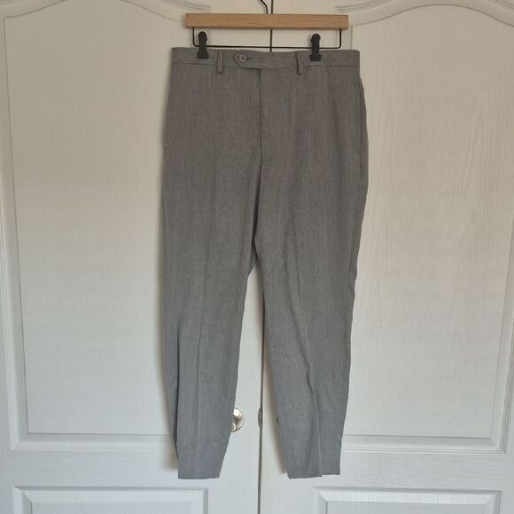 Tommy Hilfiger Men's Classic Gray Dress Pants - Picture 1 of 16